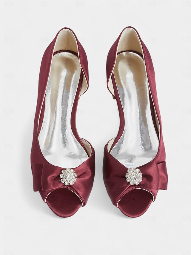 in with sparkling flats a crafted luxurious satin Elegant