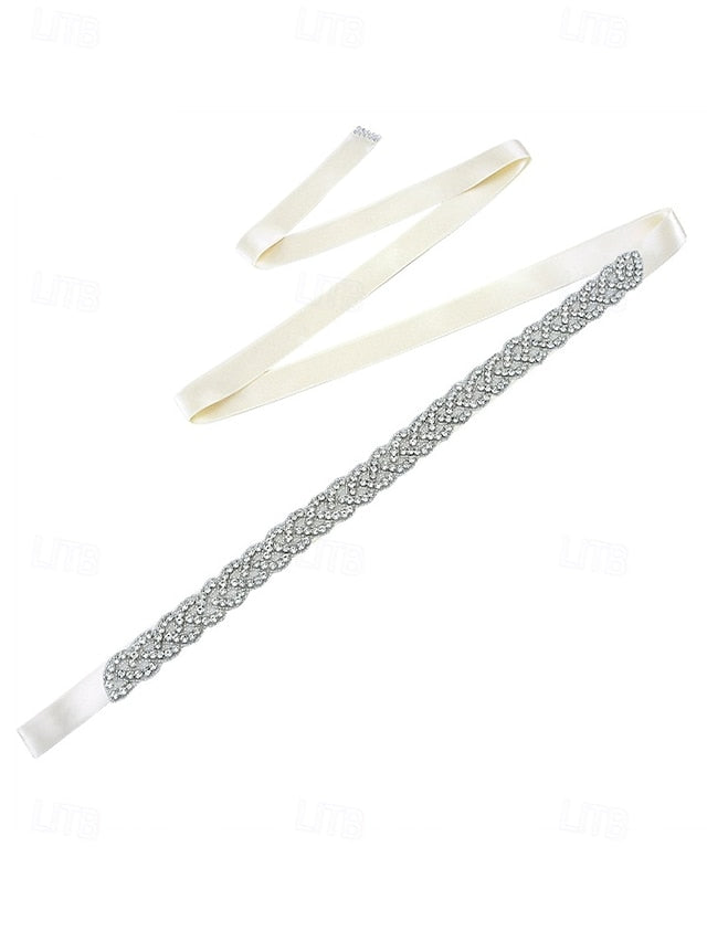 Bridal Dress Crystal Elegant Waistband – Rhinestone Wedding