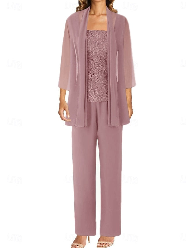 of Mother Bride Guest Dress Pantsuit Elegant Simple Wedding the