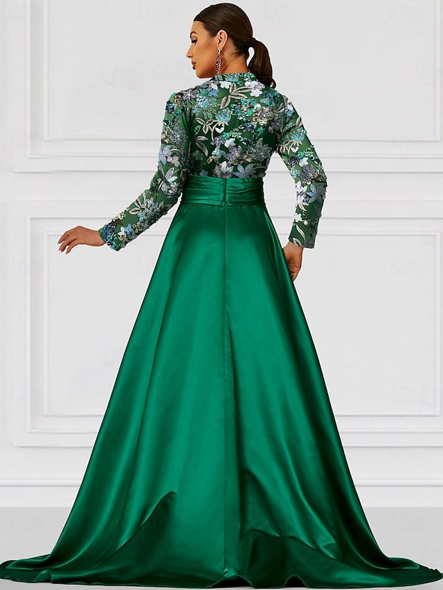 Elegant Floor Dress Wedding A-Line Evening Formal Gown Length