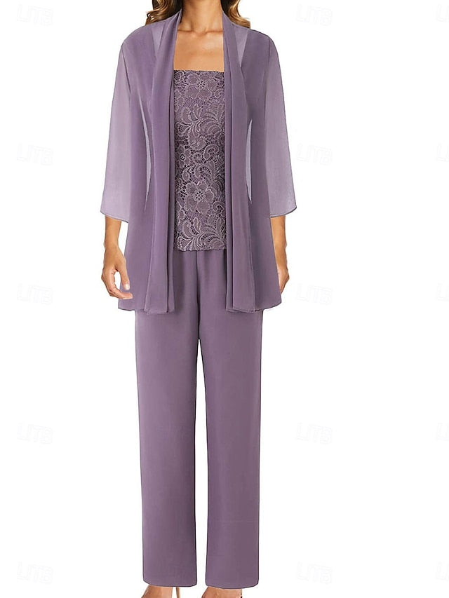 of Mother Bride Guest Dress Pantsuit Elegant Simple Wedding the