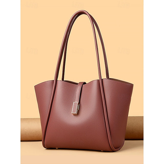 Leder Grün Tasche Tote Faux Damen