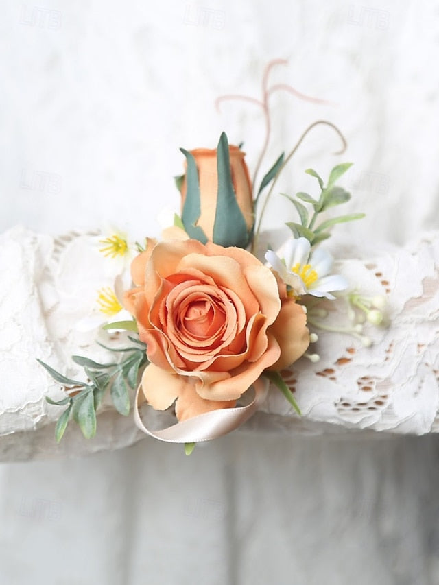 Wedding Corsage and Boutonniere Artificial Elegant – Wrist