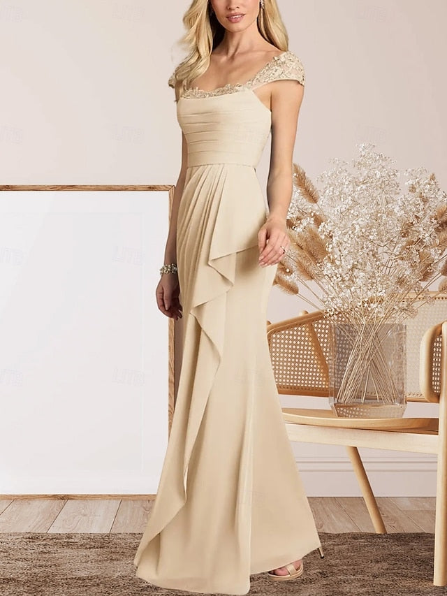 Bride A-Line Mother of the Dress Elegant Wedding Guest