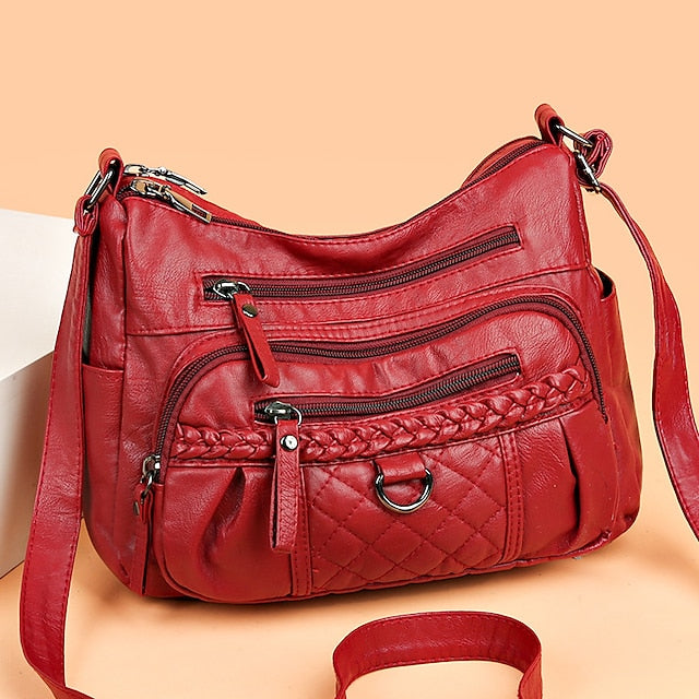 Sac à bandoulière en cuir PU pour femme