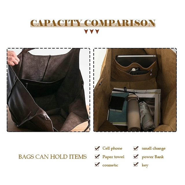 Sac à main en cuir PU pour femme et homme
