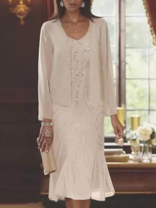 Wedding Bride Dress Beach Formal Mermaid Two of the Mother Piece