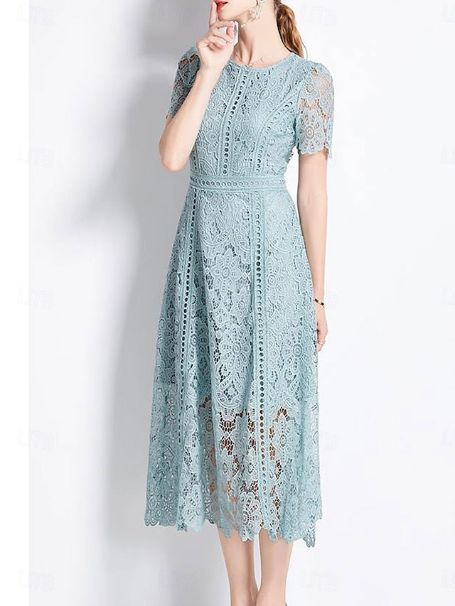 Bride Dress Neck the Mother Crew Length Tea of Elegant