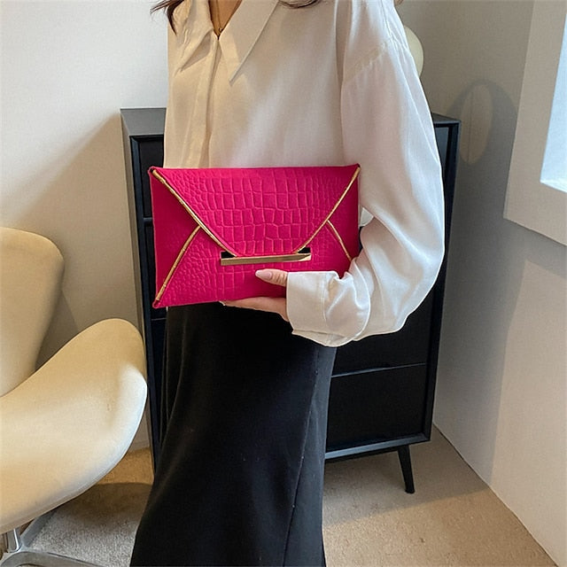 Sacs Pochettes en cuir PU pour femme pour soirée de mariage