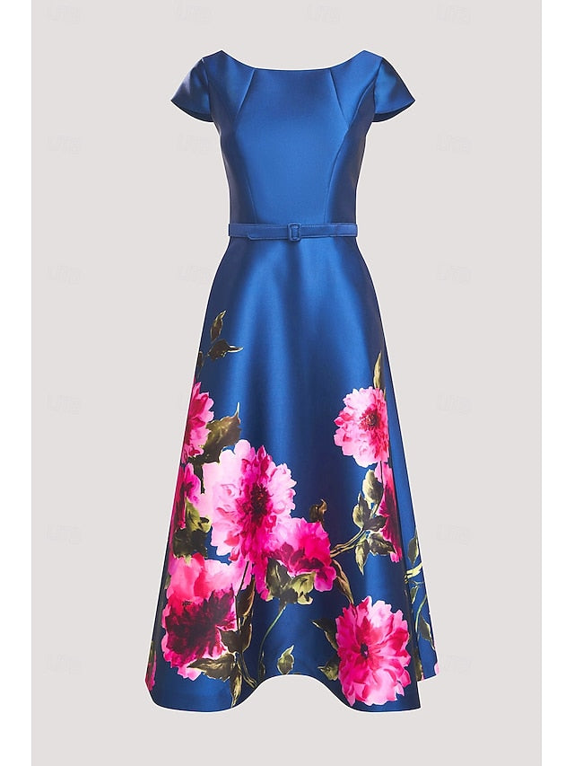 Cocktail Formal High Split Guest Dresses Wedding A-Line Dress