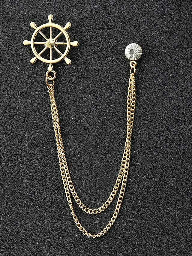 Christmas Reindeer Men's Collar Pins Elegant – Alloy