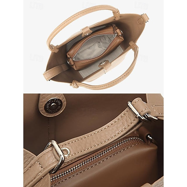Women's Pouch Stylish Bag Bucket Matching with – Leather