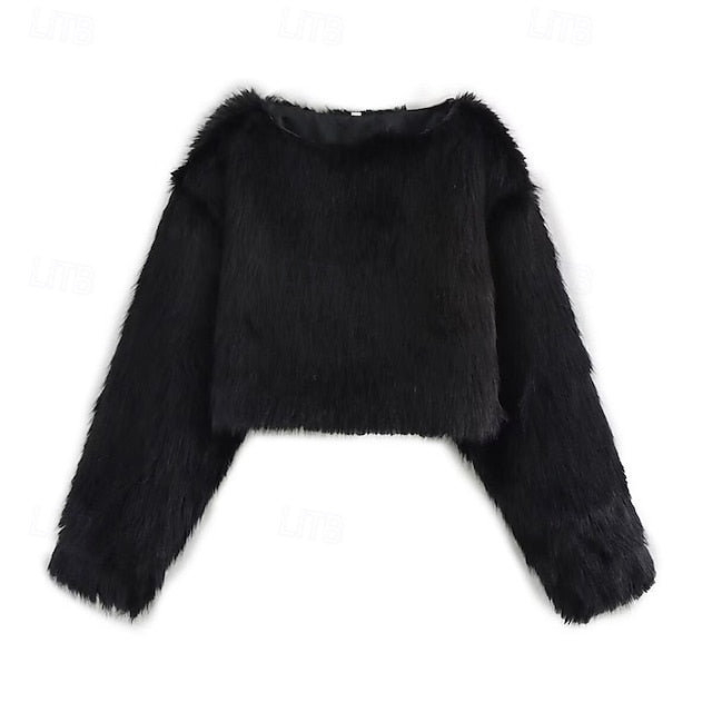 Warm Faux Coat Leathers Furs Fur Women's Comfortable