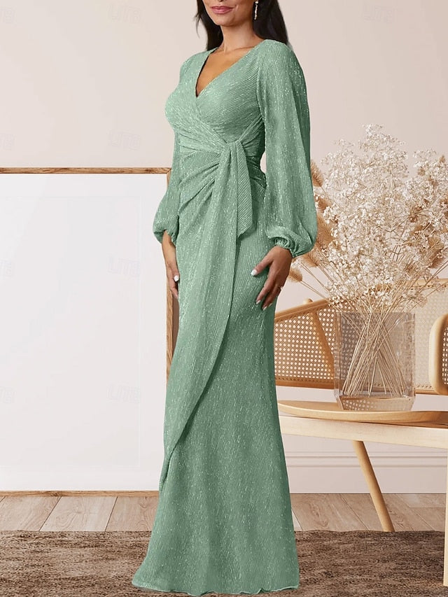 of Bride Mother V Elegant Sweet A-Line Dress Guest the Wedding