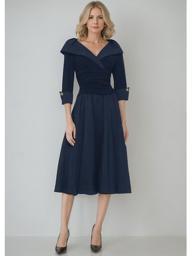 / Sheath Column of Collar Portrait Bride A-Line the Dress Mother