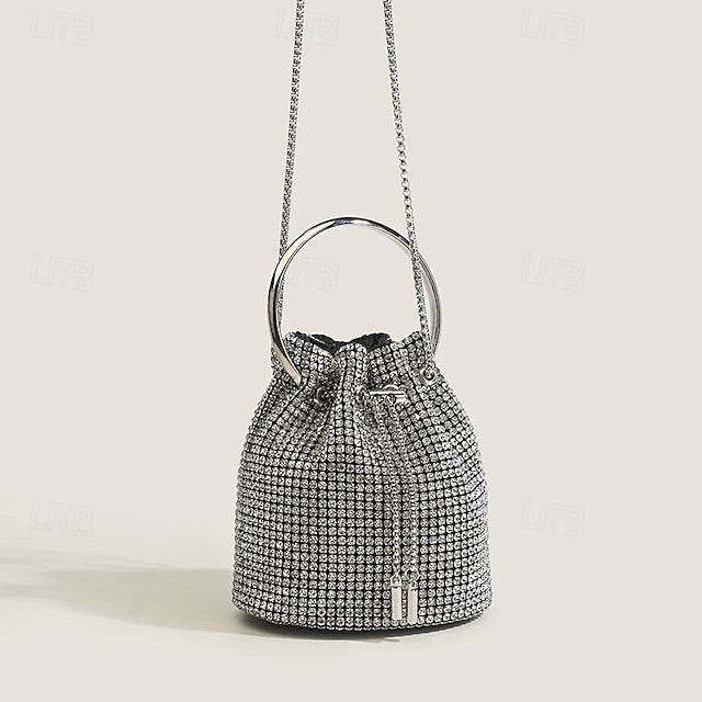 Sac à main en cuir PU pour femme, pochette avec chaîne, soirée, mariage, fête