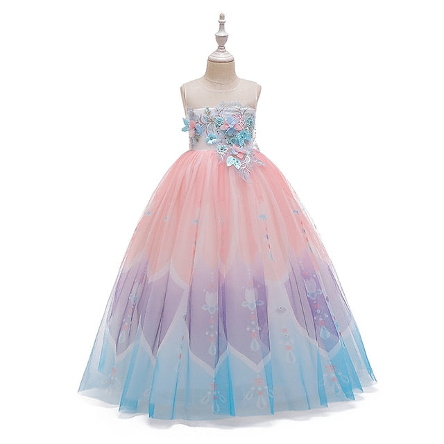 Party Girls' Girl Kids Flower Dress