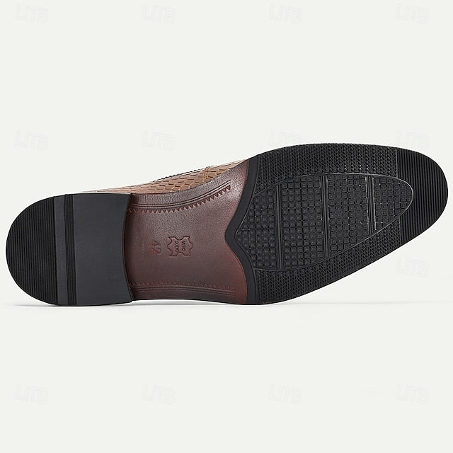 Print Crocodile Oxford – Men’s Genuine Leather Shoes Elegant