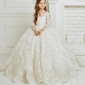 Girls' Flower Princess Formal Girl Dress