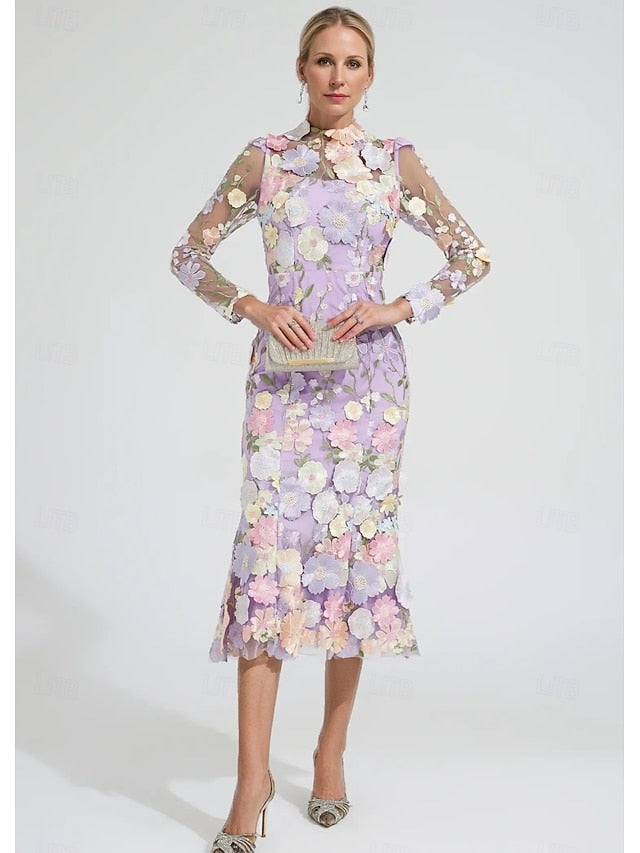Floral of Dress A-Line Bride the Mother Embroidered