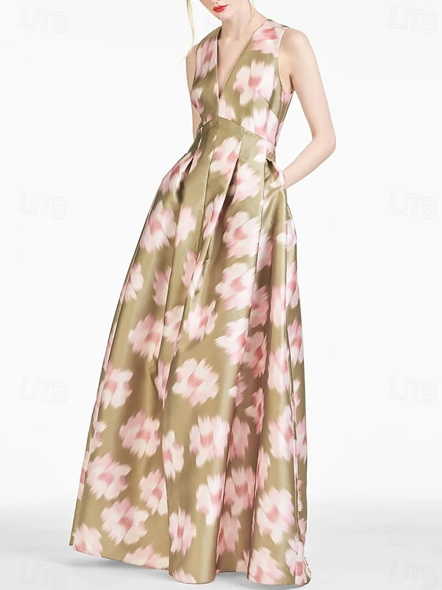 Formal Evening Dress Gown Wedding A-Line High Beach Split