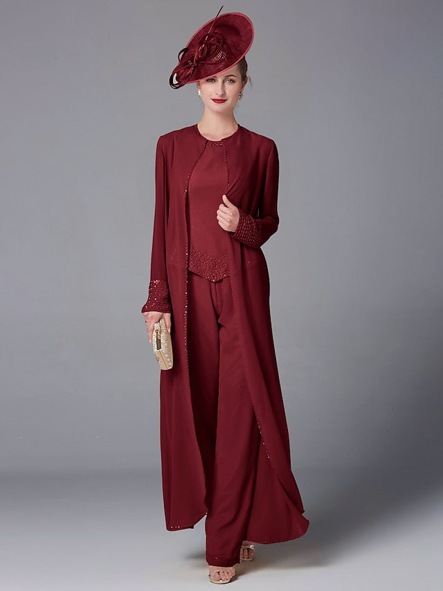 of Beach Bride the 3 Mother Wedding Formal Pantsuit Piece