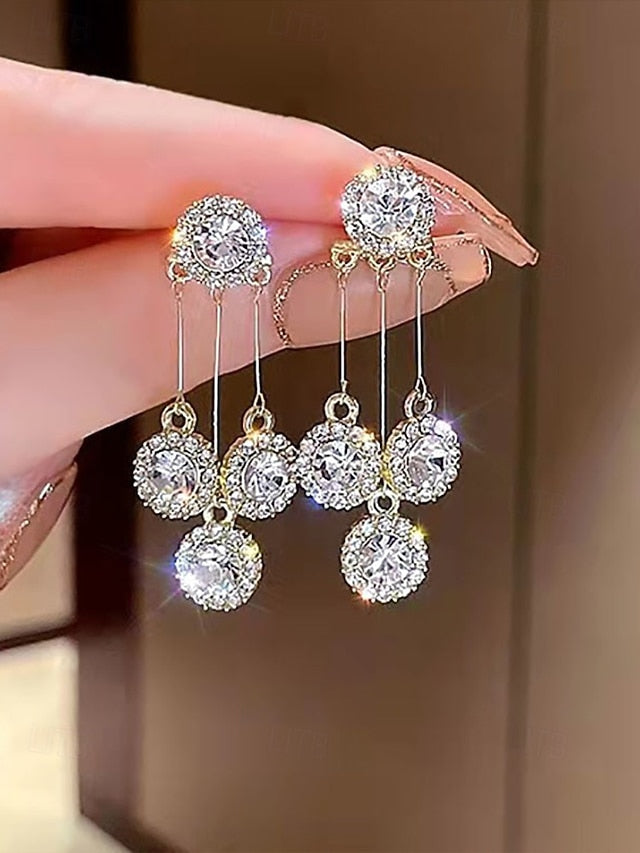 Sparkling Dangle for Women – Earrings Elegant Crystal