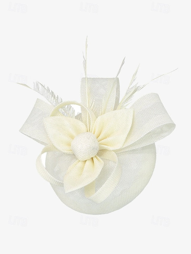 and Feather with Green Hat Fascinator Accents Women's Bow