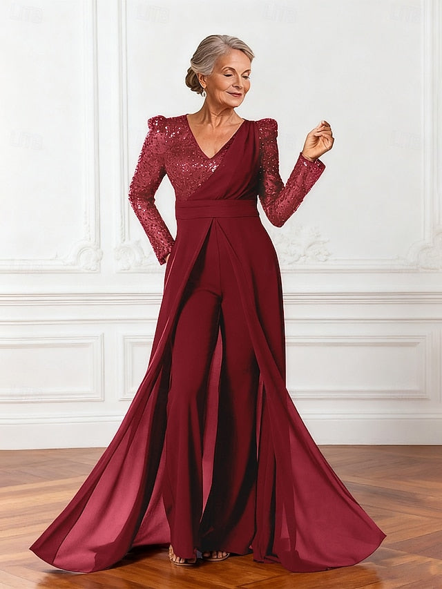Bride Dress Shine Jumpsuits Elegant the of Sparkle Mother