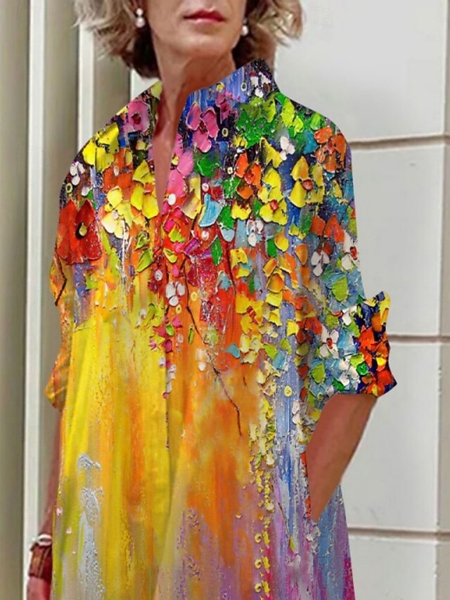 Women's Mini Dress Shirt Dress Casual Dress Summer Dress