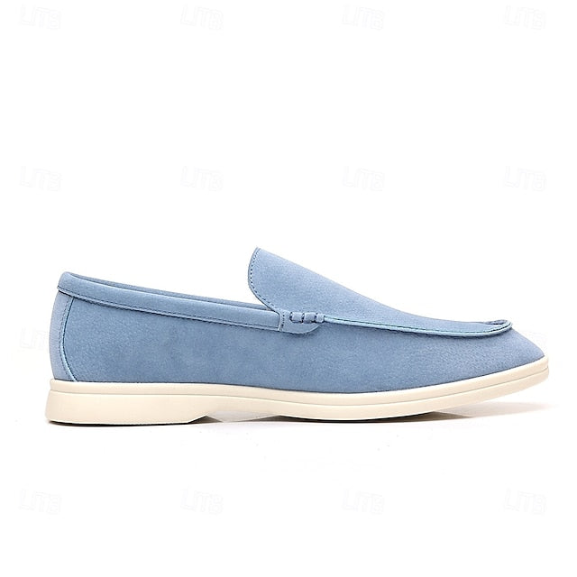 Loafers – Slip-On Faux Casual Blue Men's Light Breathable