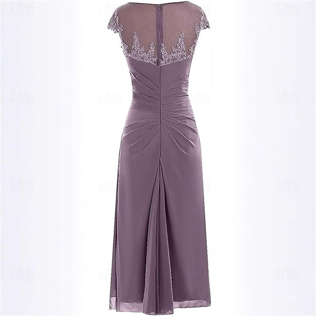 Trumpet / the Dress Elegant Mother Mermaid of Bride Simple Crew