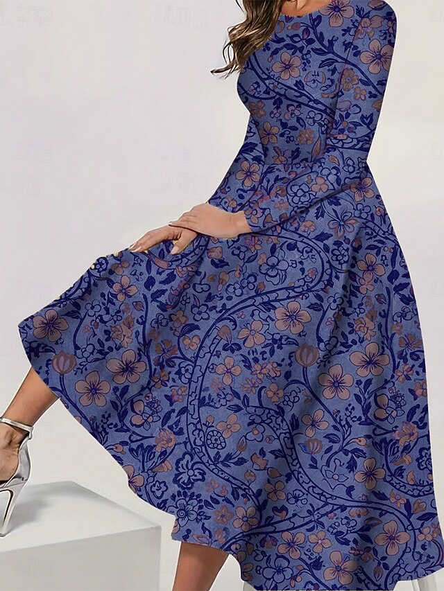 Women's Midi Dress Casual Dress Swing Dress Elegant Fashion