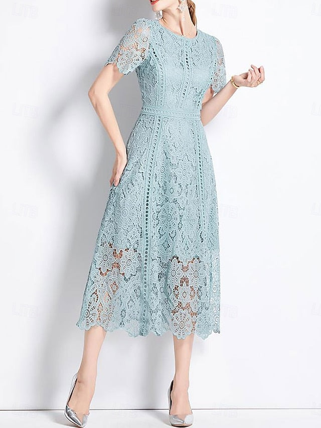 Bride Dress Neck the Mother Crew Length Tea of Elegant