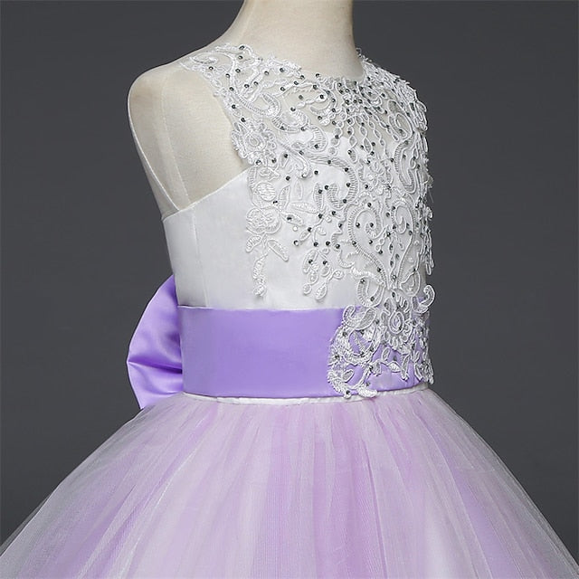Kids Flower Girl Girls' Sleeveless Dress Wedding