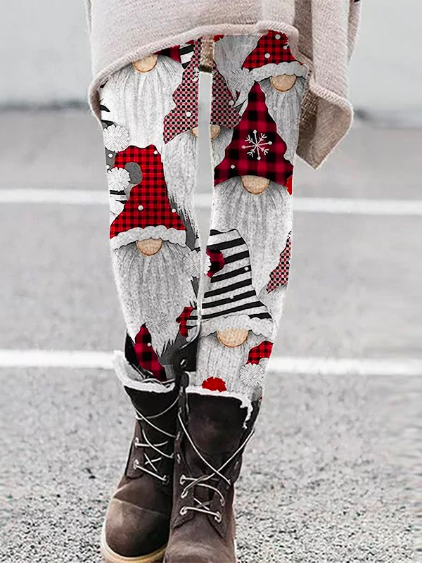 Women Casual Winter Christmas Tight Leggings BB79