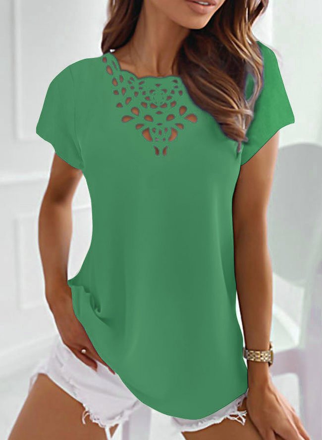 Basic Neckline Casual Burnt Design T-Shirt cc190