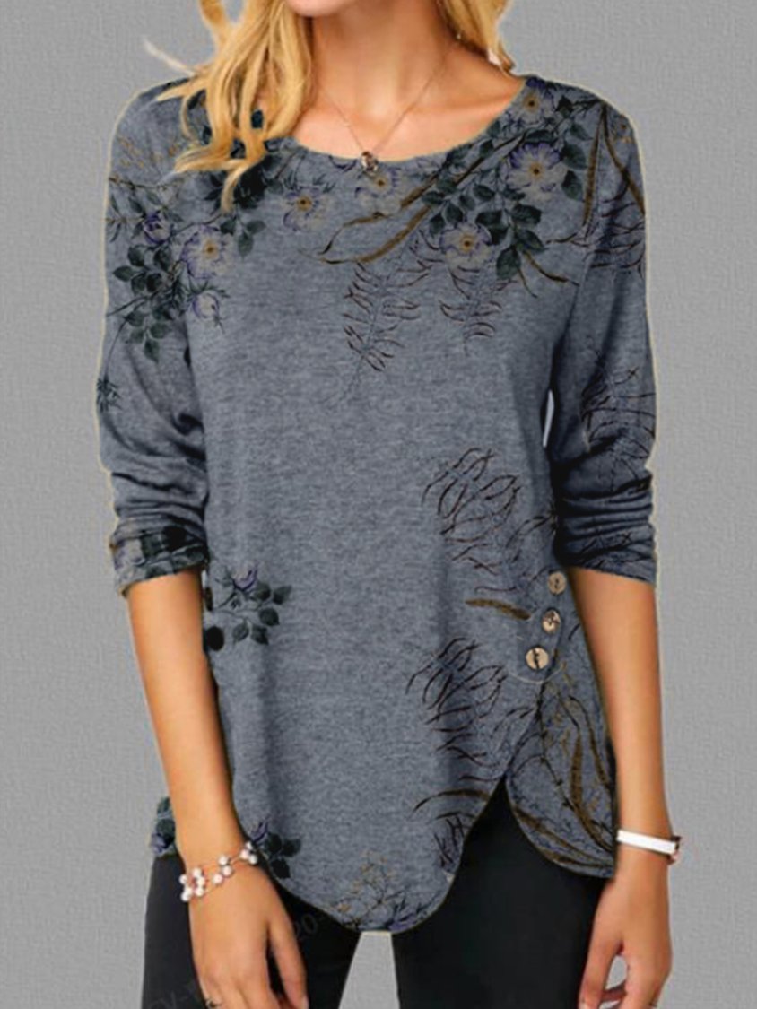 【Top Rated】Casual Women Vintage T-shirt MMq23