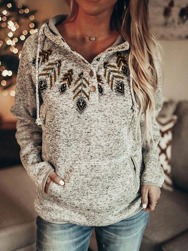 Lässiges Langarm-Sweatshirt im Shift-Stil GA21