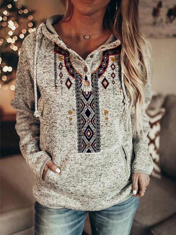 Lässiges Langarm-Sweatshirt im Shift-Stil GA21