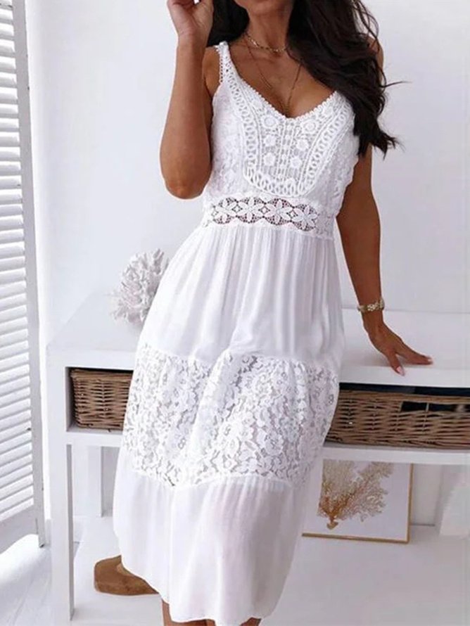 Elegant Lace Regular Fit Dress QU117