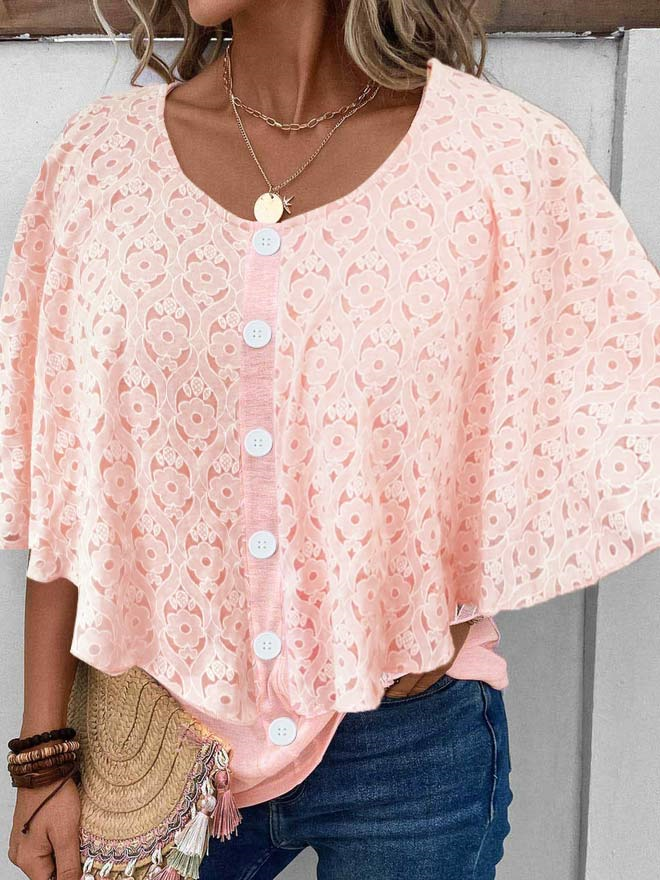 Plain Loose Casual Shirt WS112