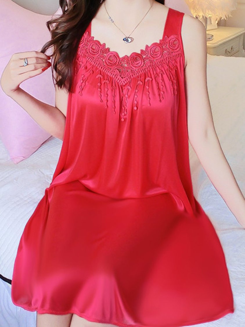 Sexy Lace Sling Nightdress QAR29