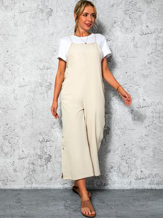 Spaghetti-Jumpsuit und Strampler aus Baumwollmischung im Vintage-Stil CM84