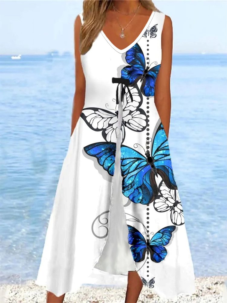 Elegant Loose Butterfly Dress WC87
