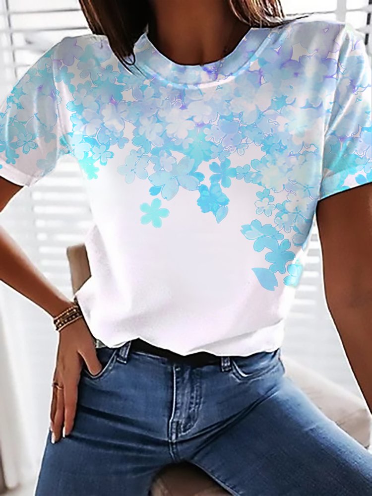 Floral Vacation Capris Leggings QK109