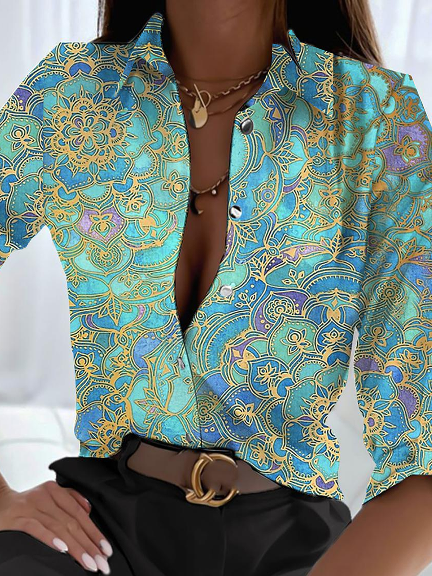 Ethnic Loose Casual Blouse CZ46