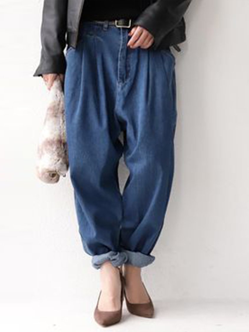 Cocoon Pockets Casual Denim Jeans BB8