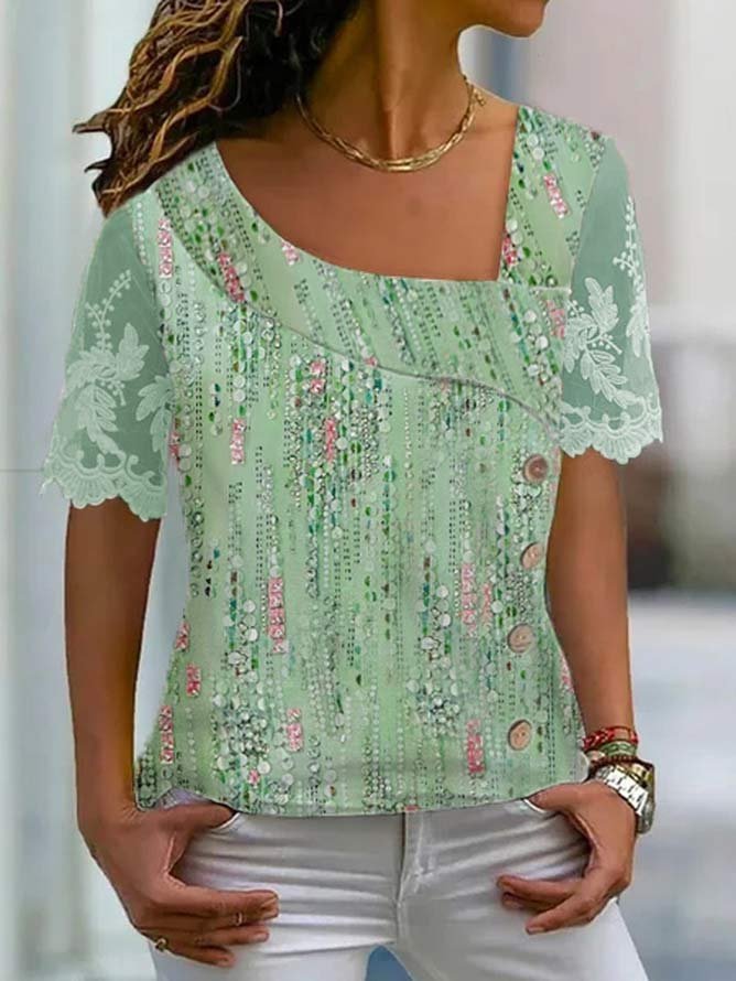 Asymmetrical Loose Cotton Casual Shirt WS64