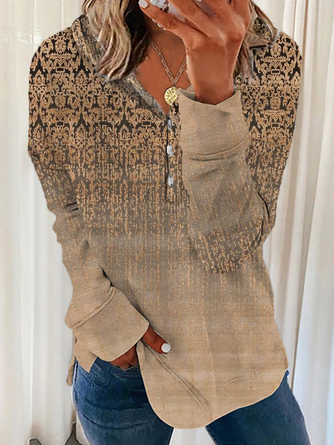 Bedruckte Kapuzenpullover in Übergröße QAL49